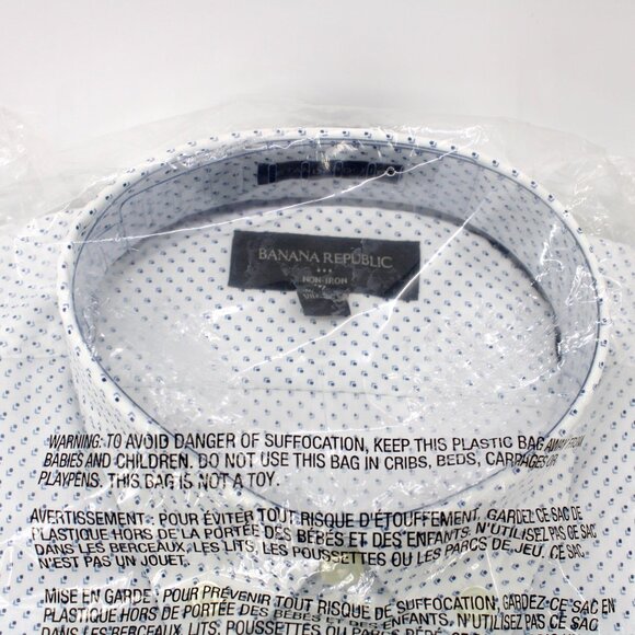 Banana Republic Non-Iron Button Down Shirt Standard Fit Medium - Picture 4 of 7